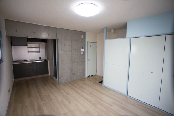 キッチン、フロ、トイレ方向